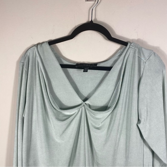 Eloquii Mint Green Layered top with draped bodice. Sz 18/20 - Picture 4 of 7